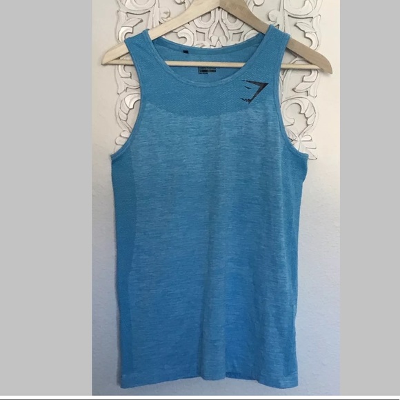 Gymshark Blue Racerback Top Size M - Picture 2 of 5